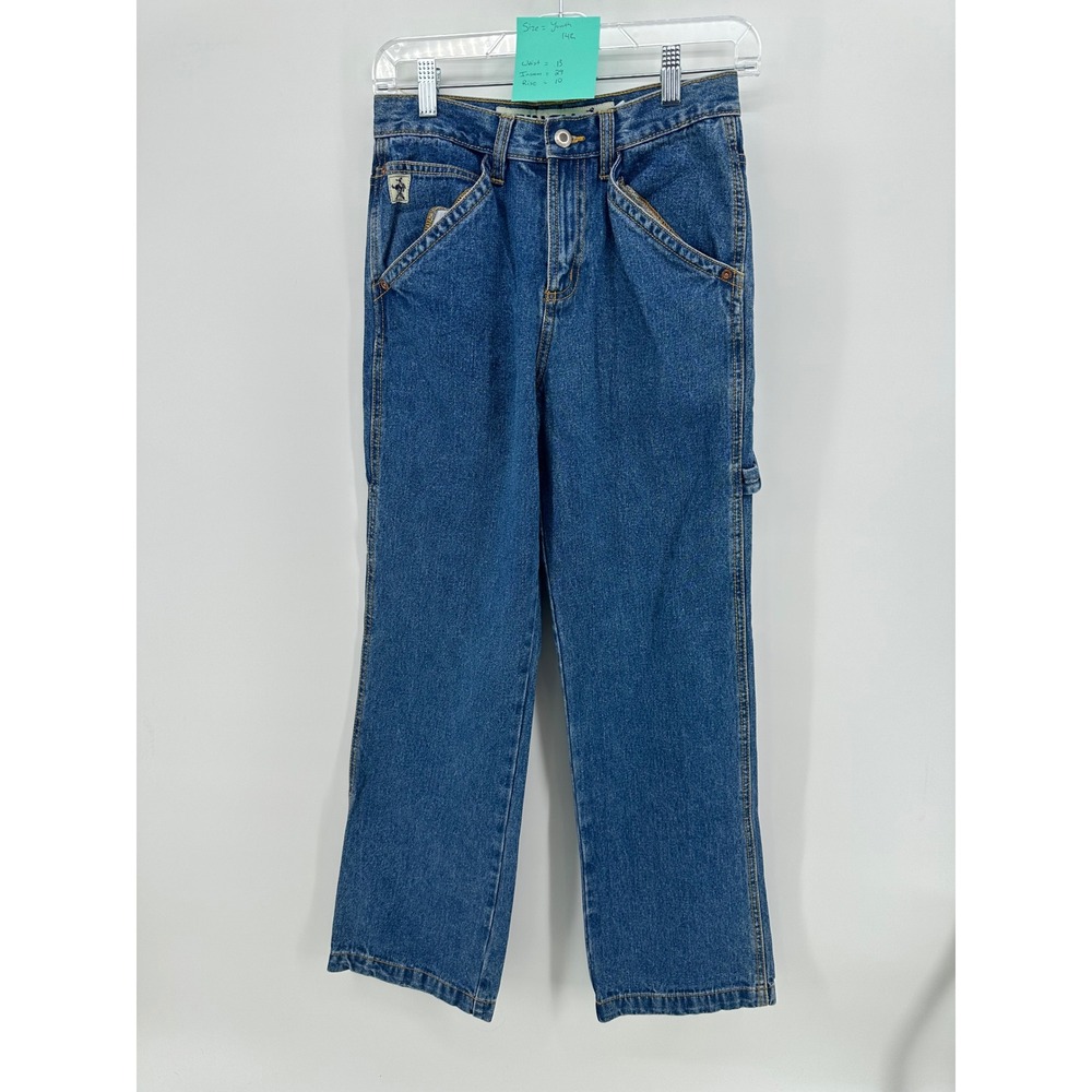 Cinch Youth Boys 14R Carpenter Jeans Blue M Wash‎ Straight Leg Denim MB10282001